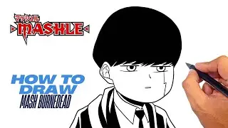 How to draw Mash Burnedead Funny Face from Mashle