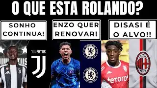 Enzo wants to stay at Chelsea! Disasi is Milan's target! Juventus still dreams of Kolo Muani.