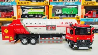 Satisfying Fuel Tanker Truck Miniature Unboxing | Realistic Toy Truck Review