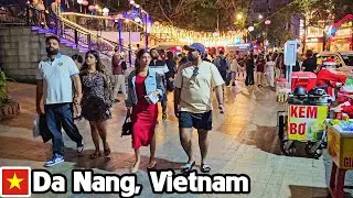DA NANG VIETNAM - Vibrant Christmas Night at Love Bridge in Real Travel Life