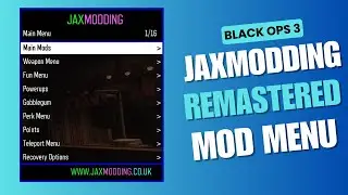 BEST BLACK OPS 3 ZOMBIES GSC MOD MENU JAXMODDING REMASTERED + FREE DOWNLOAD