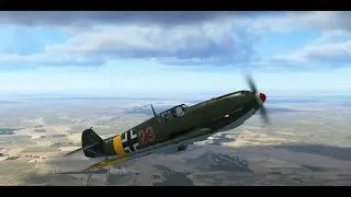 Bf109 E7 против И 16. Track IR. IL-2 Shturmovik Great Battles
