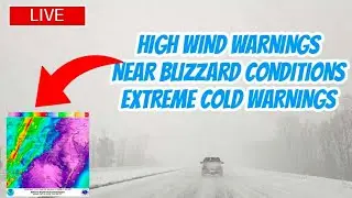 🔴STORM CHASERS LIVE🔴PA/MD High Wind and Extreme Cold Warnings with Ground Blizzard conditions!