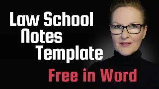 Шаблон для конспектирования в юридической школе в Word (бесплатно)