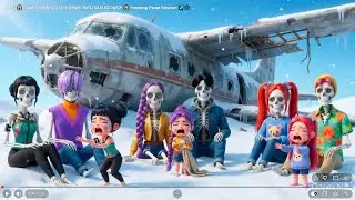 OMG 😱 RUMI'S MOM & DAD TURNED INTO SKELETONS?! 😱 Freezing Plane Rescue! ✈️❄️ #RescueSecret