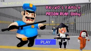 ROBLOX ON TABLET -BRUNO'S FAMILY PRISON RUN! (Obby) Full Walkthrough