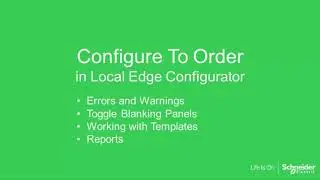 How to Use APC's Local Edge Configurator Tool