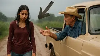 Rejeitada por todos, ela caminhava na tempestade… quando um fazendeiro parou o carro e disse:“Suba.”