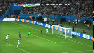 MUNDIAL BRASIL 2014 - ARGENTINA 0 [0] ALEMANIA 0 [1] - MANO A MANO ERRADO POR RODRIGO PALACIO