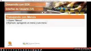 SDK Interfaz Usuario (UI) - Trabajando con Menús