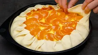 Tortice od lisnatog tijesta sa mandarinama! Svečani praznici sa samo 5 sastojaka