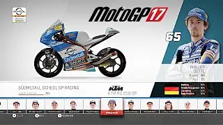 Philipp Oettl Sudmetall Schedl GP Racing Moto3 Circuit De Barcelona Catalunya Spain MotoGP 17 PCGame