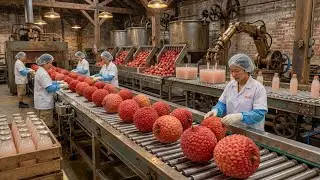 Inside the $500-Million Lychee Juice Factory: From Fresh Lychee Fruit to Bottled Juice