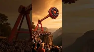 🙉Shocked! Cliff ride disaster - the pendulum tumbled down! #shorts #accident #pendulum #cliff #ride