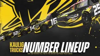 Kaulig Truck team announces their truck numbers for 2026 December 4th 2025