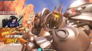 POTG! SUPER INSANE REINHARDT GAMEPLAY OVERWATCH SEASON 28 TOP 500