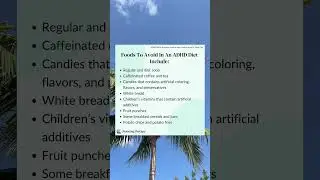Foods to Avoid in an ADHD Diet