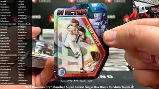 1/14/2026 2025 Bowman Draft Baseball Super Jumbo Single Box Break Random Teams #1