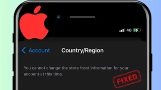 How to fix you cannot change the store front information for your account at this time | 2023