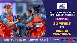 Hero Hockey India League 2025 Women's || Match 11 || Odisha Warriors vs Delhi SG Pipers