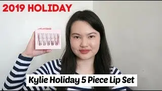 Kylie Cosmetics Kylie Holiday 5 Piece Lip Set Review + Swatches + Try On | Tracey Violet