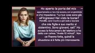 APRO IL MIO APPARTAMENTO E C'&Egrave; MIA SUOCERA CON IL GREMBIULE CHE IMPASTA; LE TUE COSE SONO ALL'INGRES
