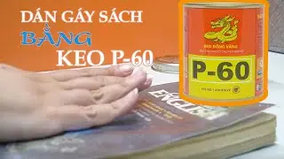 DIY – DÙNG KEO RỒNG VÀNG P-60 DÁN GÁY SÁCH