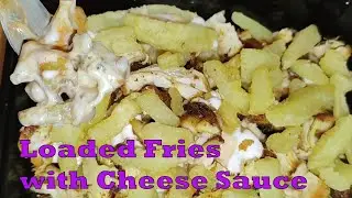 Loaded Fries with Cheese Sauce recipe