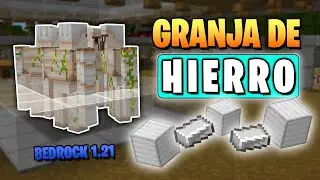 GRANJA de HIERRO Minecraft Bedrock 1.21