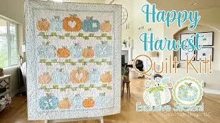 🍁 Happy Harvest Quilt + Kit! (Beginner-Friendly Fall Autumn Quilt!)