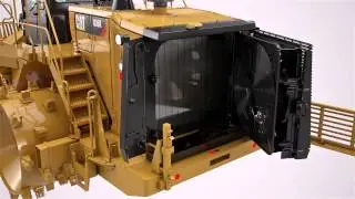 Cat&reg; 836K Rear Guarding and Swingout Radiator Fan