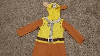 Paw Patrol Rubble Costume Review