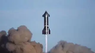 SpaceX SN8 rocket launch - explosion - Clear View