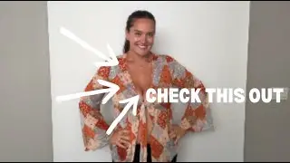 CHECK THIS OUT - OYOANGLE Women's Plus Size Boho Tribal Print Long Sleeve Tie Front Blouse