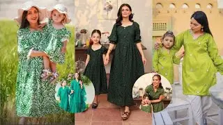 14 August Matching Dress Mother And Daughter #motherdaughter #subscribe #video #independenceday #1m 