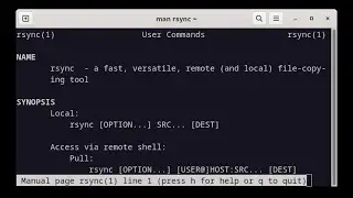 Working with rsync in Debian Linux