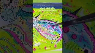 🎨 Drawing Log #4:  드로잉 작업일지 04: 야자앵무오징  Cockatoo Squid [Galiteuthis phyllura]