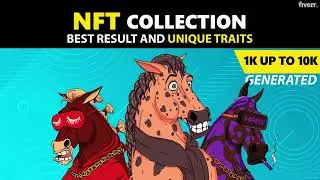 How To Draw 10k nft art, cartoon, characters, opensea nft generator