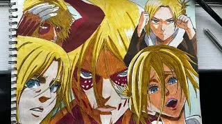 Coloring Annie Leonhart The Female Titan | ATTACK ON TITAN