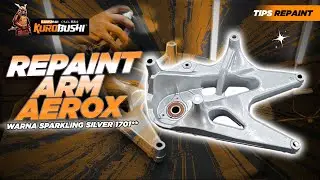 TIPS REPAINT ARM YAMAHA AEROX WARNA SILVER METALIK I SILVER 124 + SPARKLING SILVER 1701**