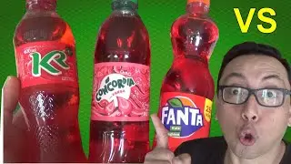 CUAL ES LA MEJOR GASEOSA de FRESA ? - FANTA / CONCORDIA / KOLA REAL