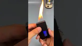 USB Rechargeable Lighter Metal Portable Electric Lighter 🌐 #lighter #gaslighter #shorts
