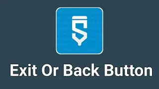 How To Add Back Or Exit Button In SketchWare Hindi