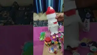 old plastic bottle craft #diy# garden decor item #bestoutofwaste#owl and penguin