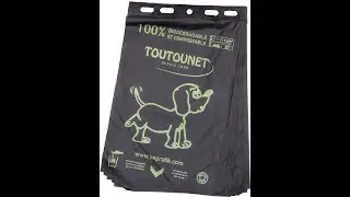 Utilisation d'un sac &agrave; crotte TOUTOUNET Biod&eacute;gradable et Compostable