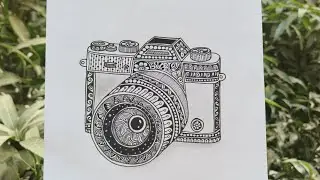 How to draw Mandala Art Camera |Mandala Art Design|Mandala Art |Step-by-Step #mandaladesign #art