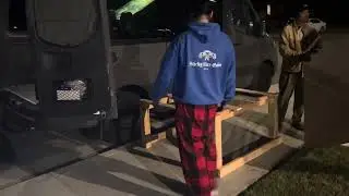 CHEAP DIY BED PLATFORM $130 FOR SPRINTER VAN