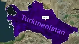 Merv, Turkmenistan Free Geolayer Map Animation