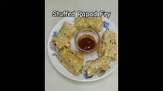 Instant Stuffed Papad Fry | Papad Rolls Recipe #papad #snacks #namkeen @Ismita24