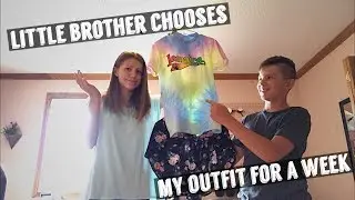 LITTLE BROTHER CHOOSES MY OUTFIT FOR A WEEK | Naomi & Esther